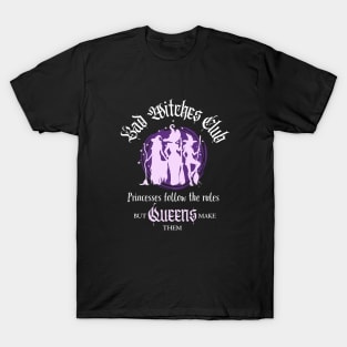 Bad Witches Club White Letters T-Shirt